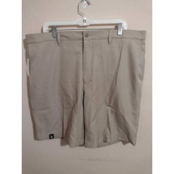 NWT New PGA Tour Expandable Waistband Golf Chino Shorts Brown Size 40 - Picture 1 of 10